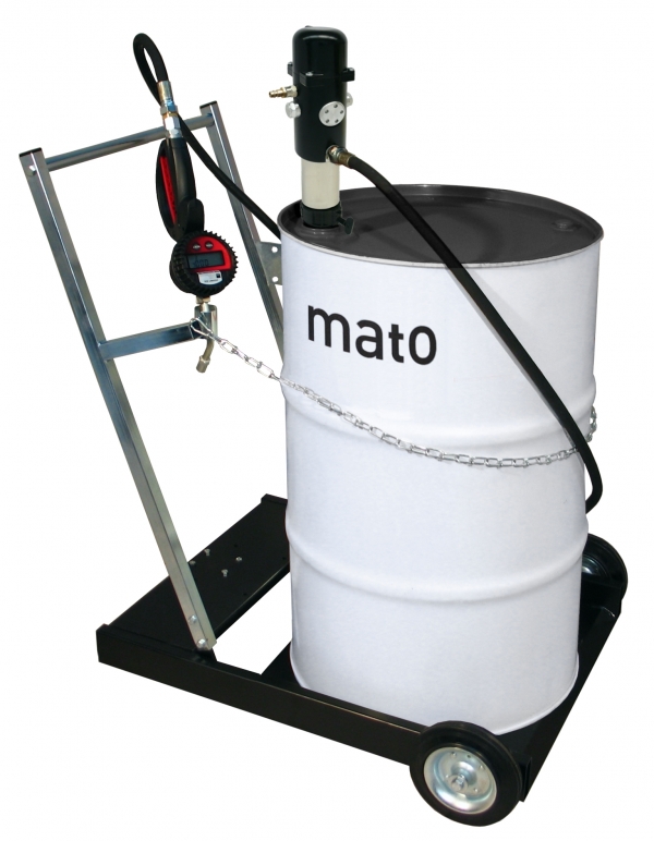 pneuMATO 3 mobile for 200 l oil drum<br>with 4 m hose and DIGIMET E35