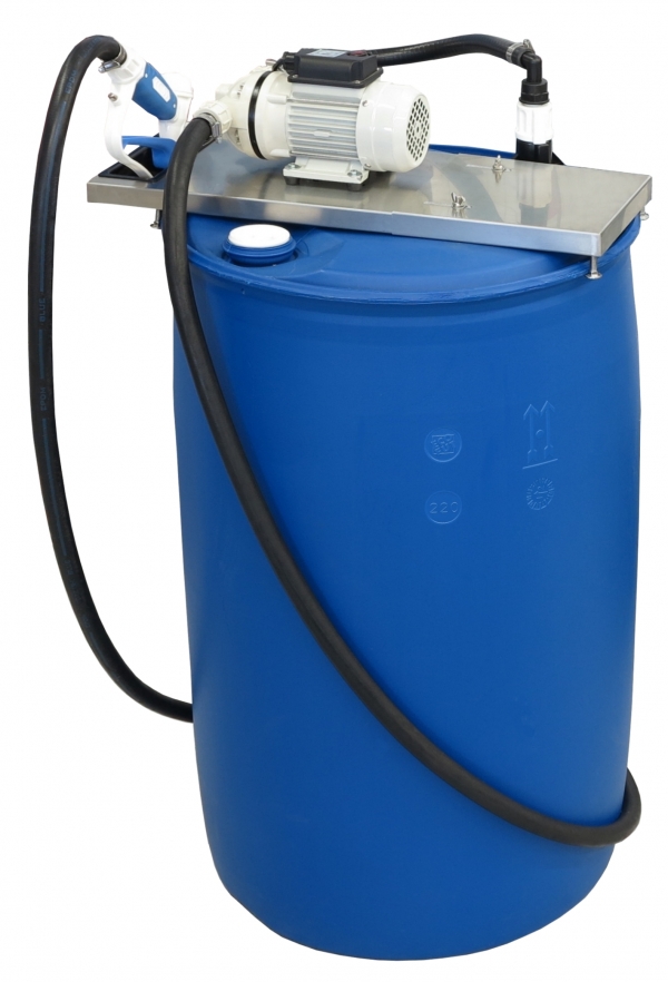 AdBlue® membrane pump SB 23 stationary<br>for 200 l drum with standard filling gun SSB