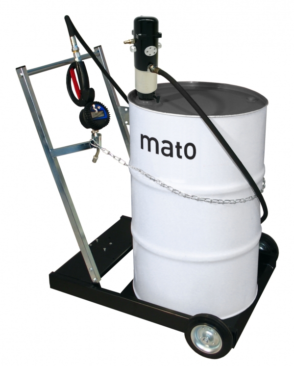 pneuMATO 1-AF for Anti-Freeze, mobile<br>for 200 l drum with 4 m delivery hose DN12