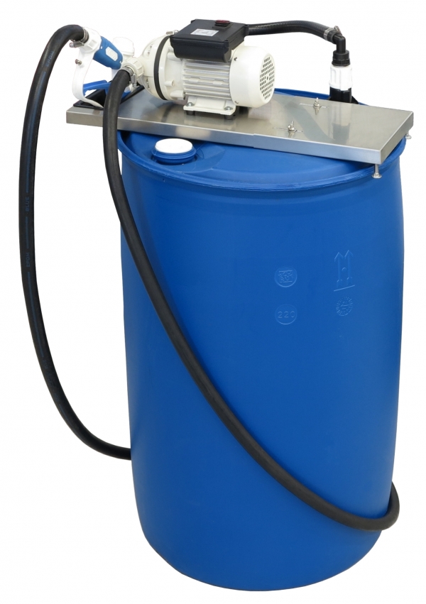 AdBlue® membrane pump SB30 stationary<br>for 200 l drum with standard filling gun SSB