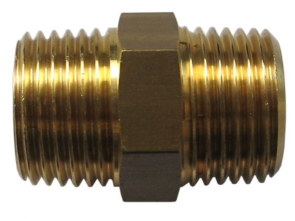 Double ended connector R1/4&quot; - R1/4&quot; male