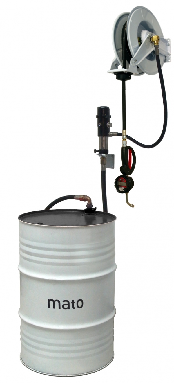 pneuMATO 3 - wall mounted for 200 l oil drums<br>with DIGIMET E35