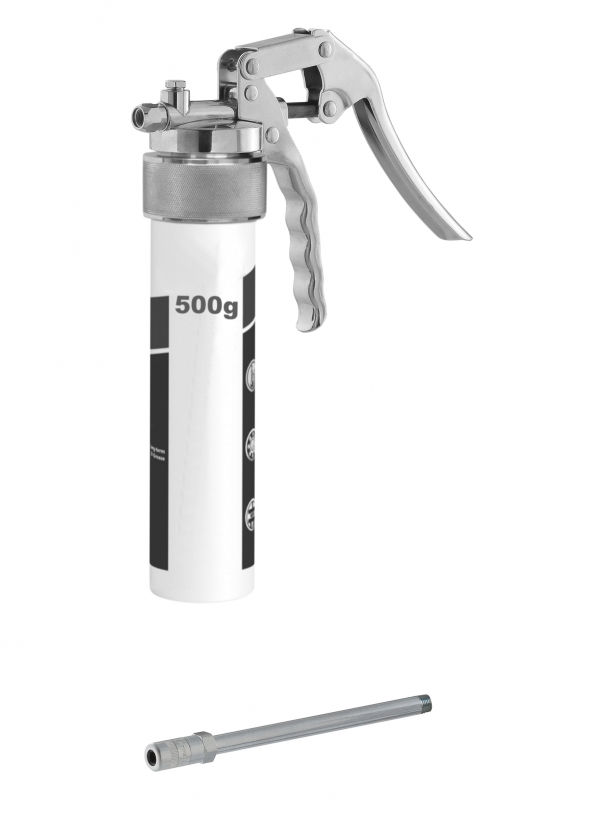 One hand grease gun TG-LS500 with rigid tube<br>thread R1/8&quot;