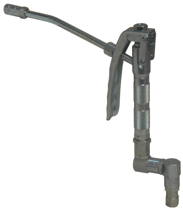 High pressure grease control valve standard<br>with straight Z-swivel