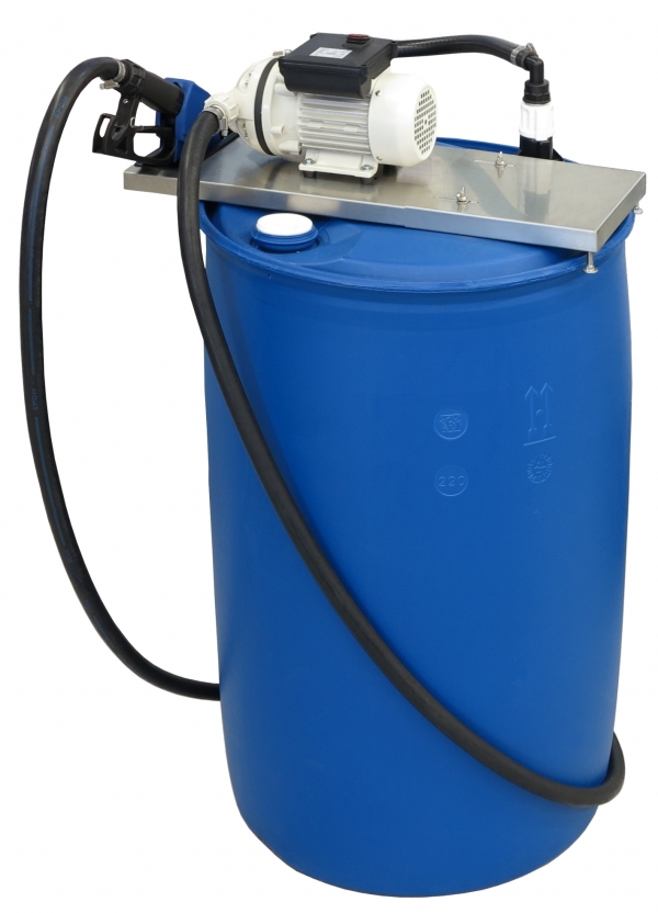 AdBlue® membrane pump SB 30 stationary<br>for 200 l drum with automatic shut-off nozzle ASB