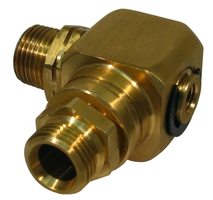 Swivel for hose reel DN 16, 1/2&quot; - 3/4&quot; outlets