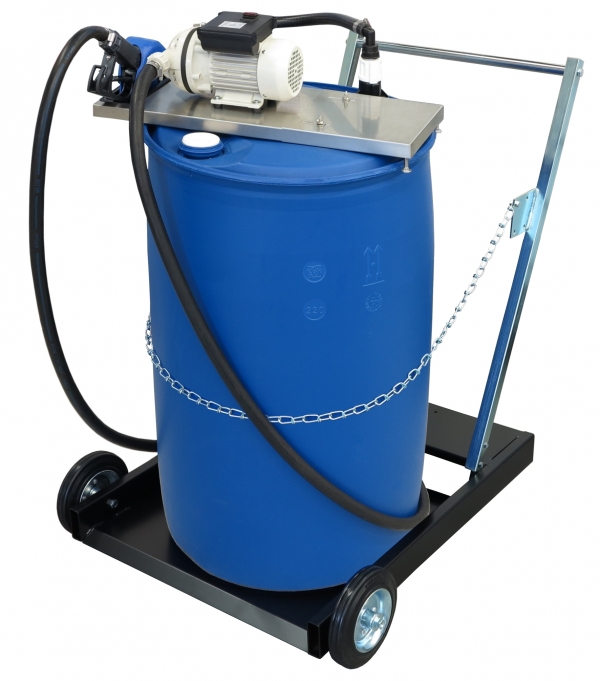 AdBlue® membrane pump SB 30 mobile<br>for 200 l drum with automatic nozzle ASBZ