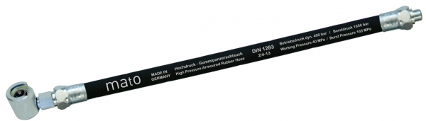 MATO High Pressure Rubber Hose RH-30SK16<br>300 mm with hook-on coupler SK-16 M10x1