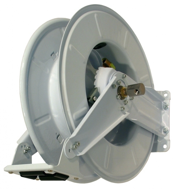 Hose reel for grease, open, without hose